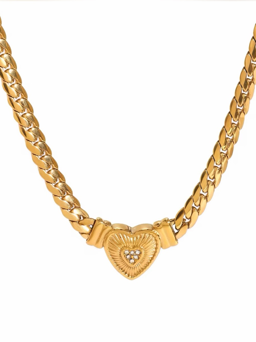 18K Gold Plated Heart Necklace